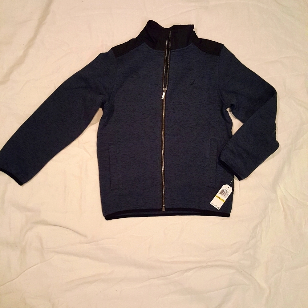Nautica fleece zip jacket NWT
